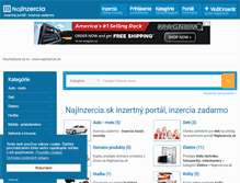 Tablet Screenshot of najinzercia.sk